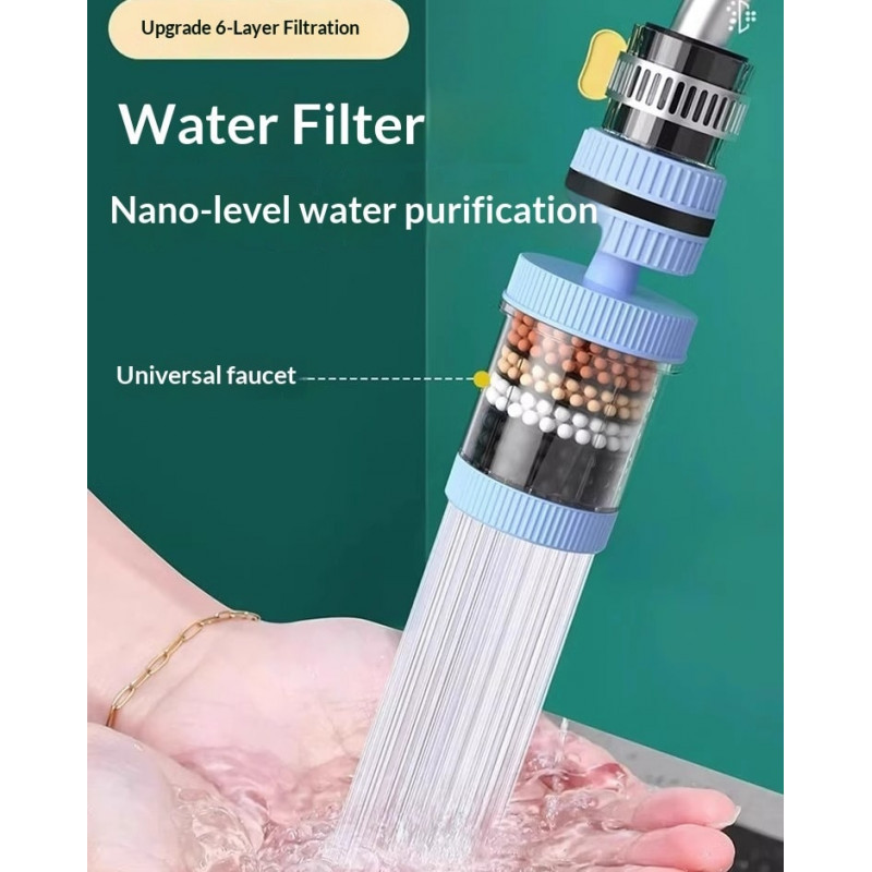 3 Pic 360 Degree Rotatable 6 Layer water Filter